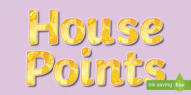 House Points Display Lettering, House Points (Teacher Made)