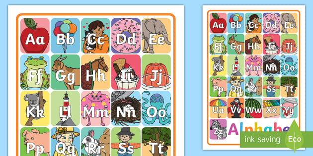 A4 Alphabet Posters for Classroom - Primary Resource