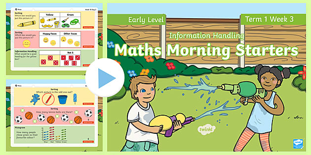 Maths Morning Starters Early Level: Term 1 Week 3 PowerPoint