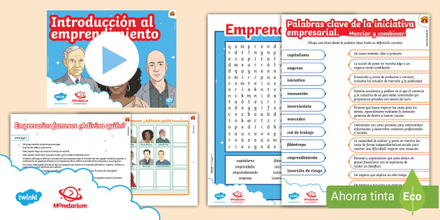 FREE! - Emprendimiento para niños y jóvenes - Twinkl Colombia