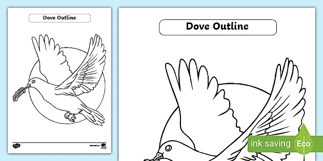 simple dove outline