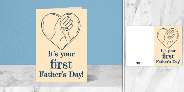 Funny first best sale fathers day cards