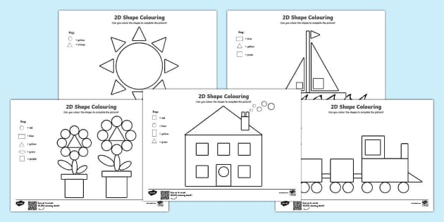 Shapes Colouring Pages | Integrated Teaching Resources