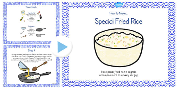 Special Egg Fried Rice Recipe PowerPoint (teacher made)