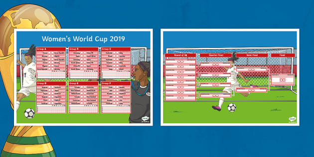 Women's World Cup 2019 Wall Chart (teacher made)