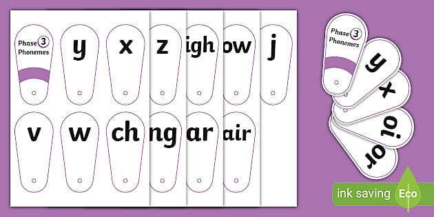 Phase 3 Phoneme Fans (صُمم من قبل مُختصّين)