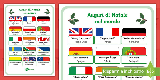 U24 Bandiera Natalizia Premium 120x300 Cm: Scritta Buon Natale, Resistente Alle Intemperie Con Moschettone