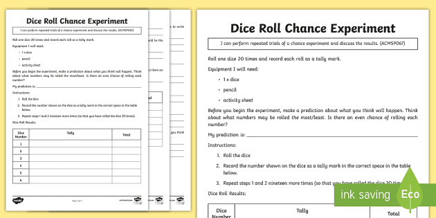 The Dice Roller 2 Dice - PowerPoint Template for Probability and Games
