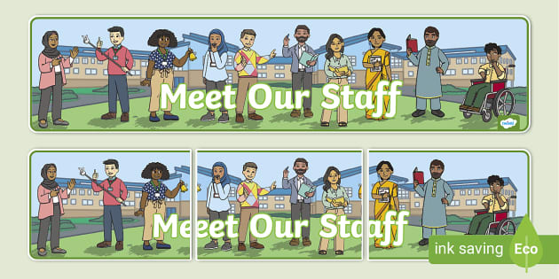 Meet Our Staff Display Banner (Hecho por educadores)