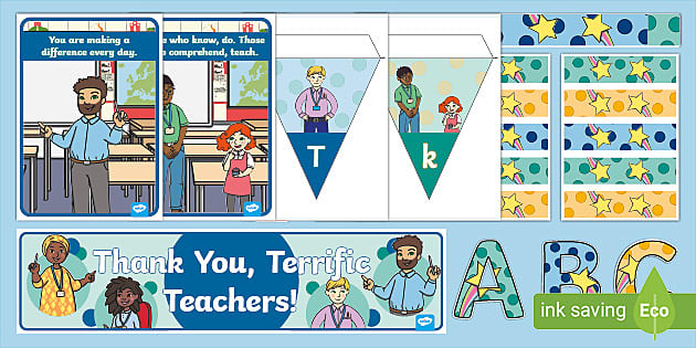 Teachers' Day Display Pack (teacher Made) - Twinkl