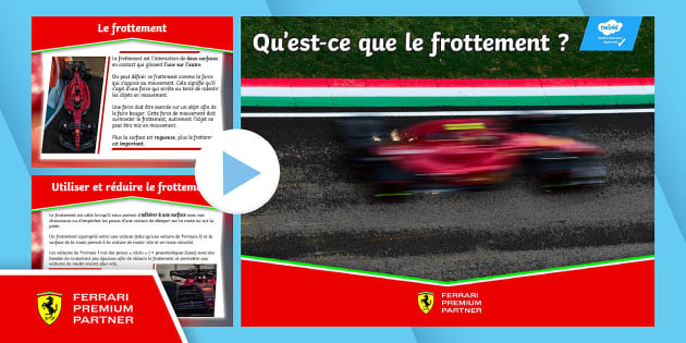 FREE! - Scuderia Ferrari F1 - O Que é Atrito? - Twinkl