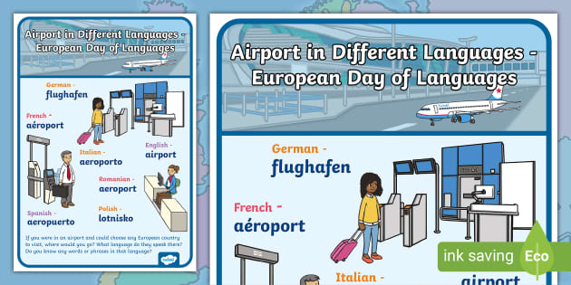 FREE! - Airport in Different Languages - European Day of Languages