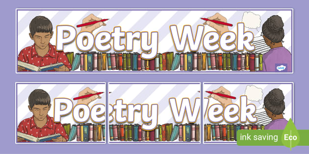 Poetry Week Display Banner (teacher made) - Twinkl