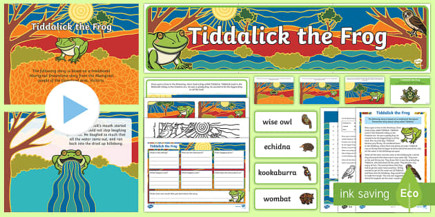 Tiddalick the Frog Activity Pack Aboriginal Dreaming Story