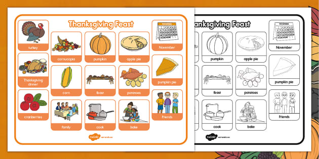 thanksgiving-feast-word-mat-teacher-made-twinkl