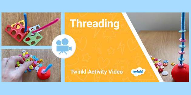 Threading Activity | EYFS Fine Motor Skills - Twinkl