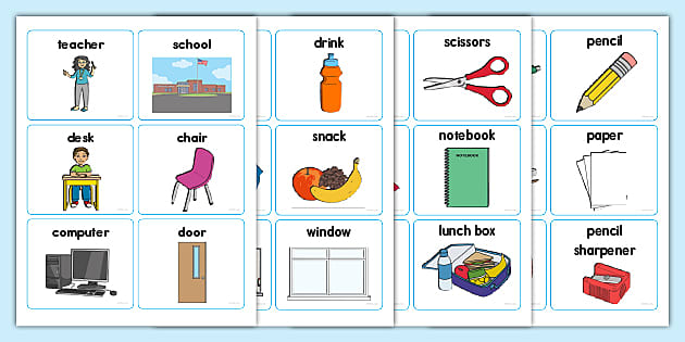 Older Learners Household Items Flashcards - Twinkl - Adult