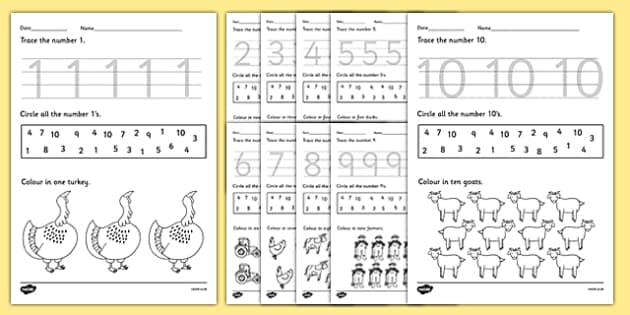 Number 24 Worksheets : Number 24 worksheets for preschool and kindergarten