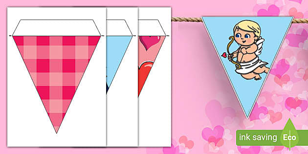 Valentine's Day Printable Pencil Banner - Oh My Creative