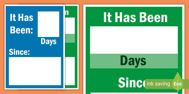 free-days-since-sign-posters-display-posters-twinkl