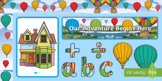 Our Adventure Begins Here Display Pack teacher Made 