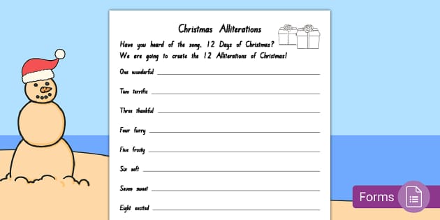 12 Days of Christmas Activity | Christmas Writing | NZ