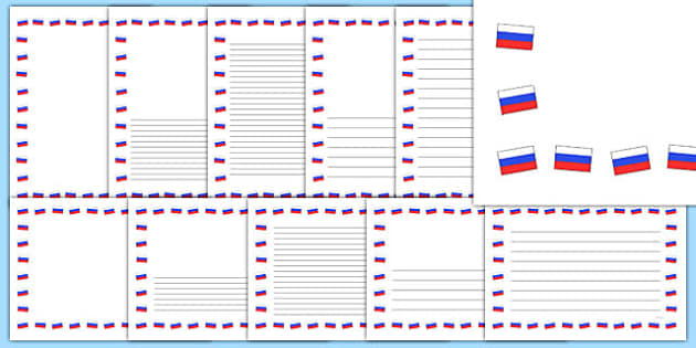 FREE! - Russia Flag Poster  Twinkl Countries (teacher made)