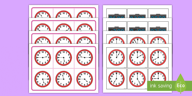 Boek Lezen heden Analog and Digital O' Clock Bingo (Teacher-Made) - Twinkl