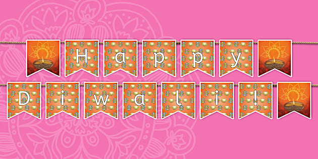 Happy Diwali! Swallowtail Bunting (teacher made) - Twinkl