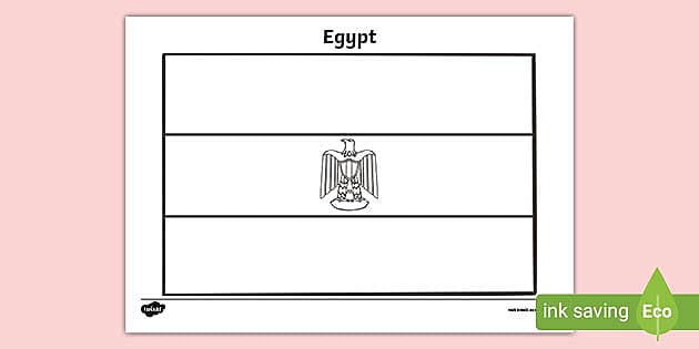 Flag Of Egypt Coloring Pages