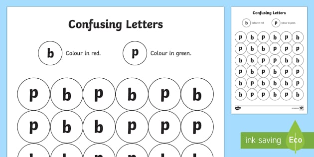 Preschool Printable Worksheets Confusing Letters Bdpq B D P And Q Letter Reversal Practice 
