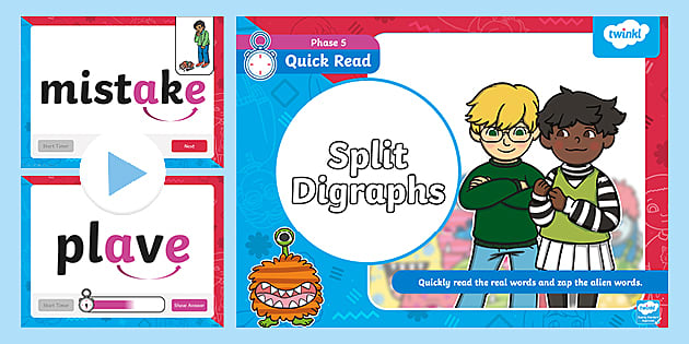 Reading Split Digraph Words – PowerPoint Game – Twinkl