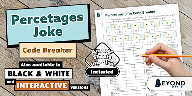 Percentages Joke Codebreaker