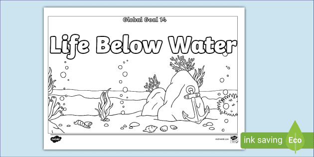 Life Below Water Poster - Teaching Kids About Global Goals