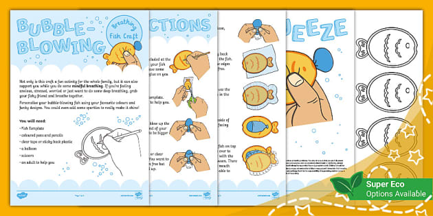 Bubble-Blowing Breathing Fish Craft - Twinkl