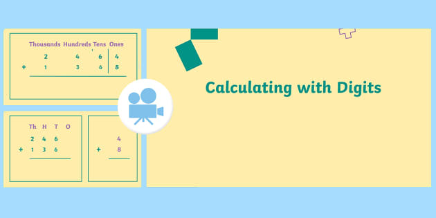 FREE! - Flipped Learning Addition Column 4-Digit Numbers Calculating with