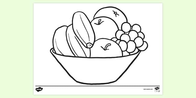 Basket with fruits draw Royalty Free Vector Image