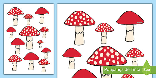 Jogo de colorir número para crianças cogumelos outono jogo de crianças