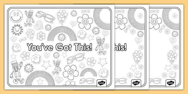Let's Doodle! Winter Coloring Sheets (Teacher-Made) - Twinkl