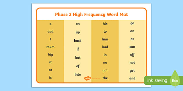 First READING WRITING & SPELLINGS MAT RECEPTION PHASE 2-3 LETTER WORDS 