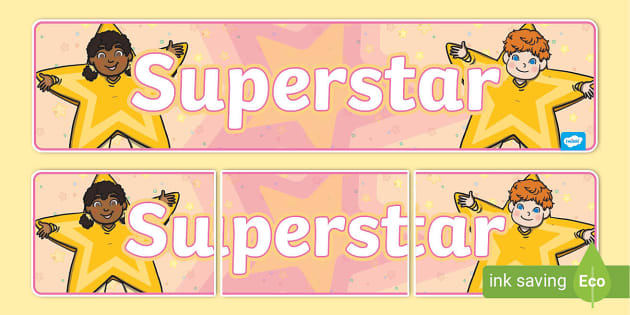 New Superstar Display Banner Professor Feito Twinkl