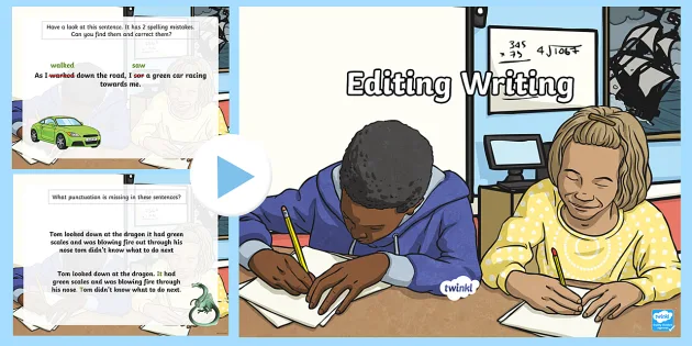 editing and improving writing ks2 teaching pack twinkl