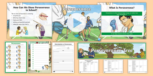 School Values Perseverance Activity Pack - Twinkl