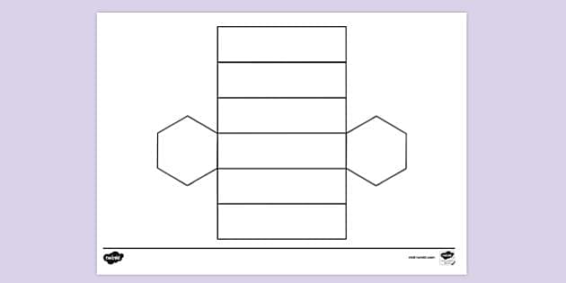 free-hexagonal-prism-net-colouring-colouring-sheets