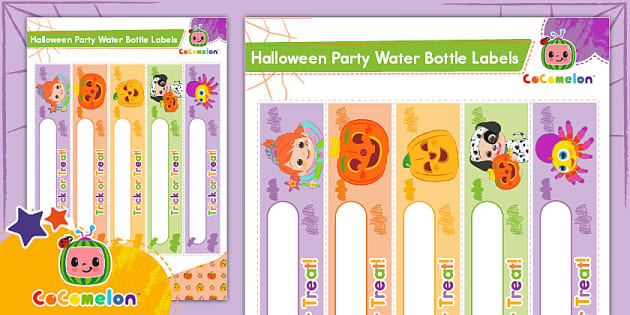 PRINTED or DIGITAL Personalised COCOMELON Birthday Party Pop Top Drink  Water Bottle Labels X16 