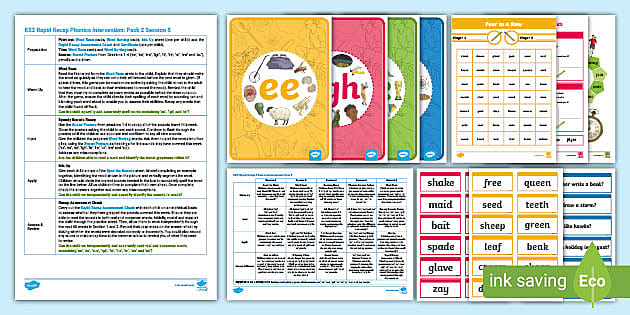 KS2 Rapid Recap Phonics Intervention Pack 2 (teacher made)