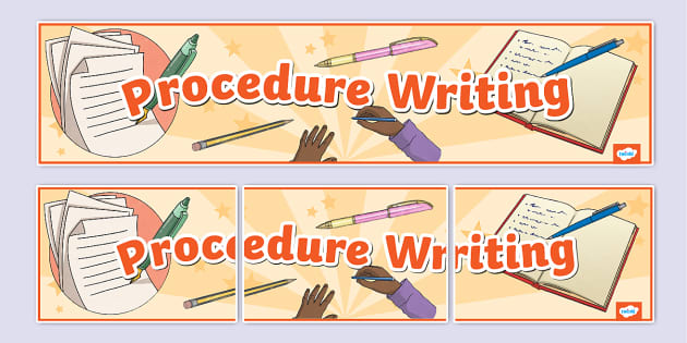Procedure Writing Display Banner (teacher made) - Twinkl