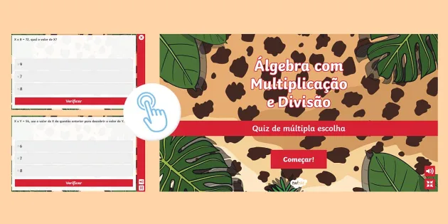 Print Map Quiz: MULTIPLICAÇÃO e DIVISÃO (divisão e multiplicação)