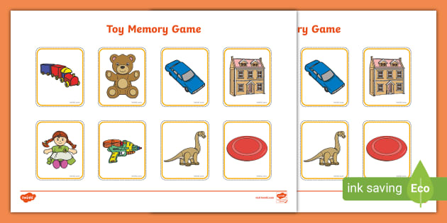 Free Memory Games for preschoolers: Toys Game!