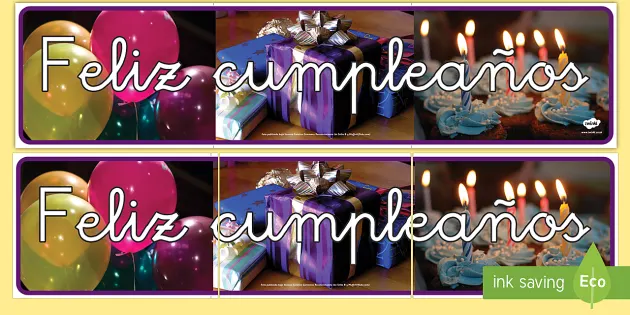 Pancartas Feliz Cumpleaños personalizadas - Carteles feliz cumpleaños